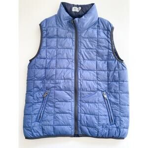 Boy's Blue Eddie Pen Packable Quilted Reversible Vest Size 10